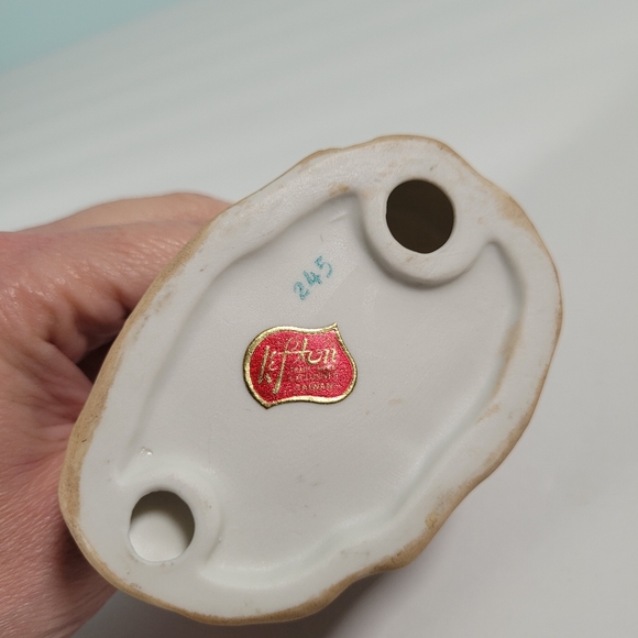 Lefton Nursery Rhymes Figurines 245 Jack Be Nimble and Little Polly Flinders HTF - Picture 14 of 14